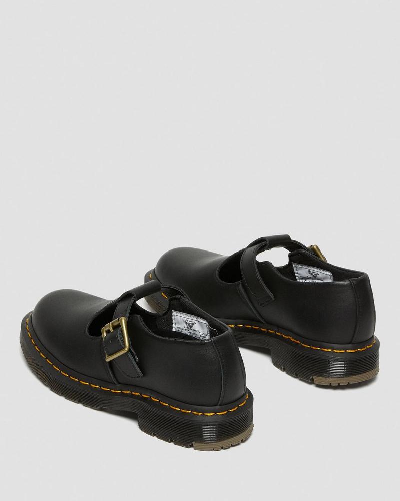 Zapatos De Trabajo Dr Martens Polley Slip Resistant Mujer Negros | MX 394OKI